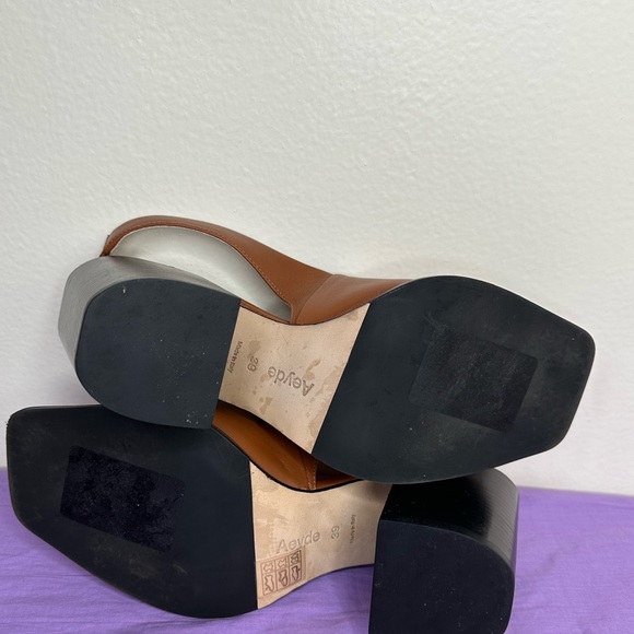 NWOB AEYDE SLING BACK ALMA CALFSKIN SANDALS - Picture 8 of 9